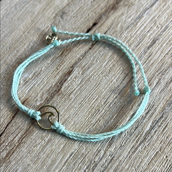 Pura Vida Bracelet Bundle Silver Shell Green Wave Gold Seed Bead Charm Rare Mint - Picture 3 of 8